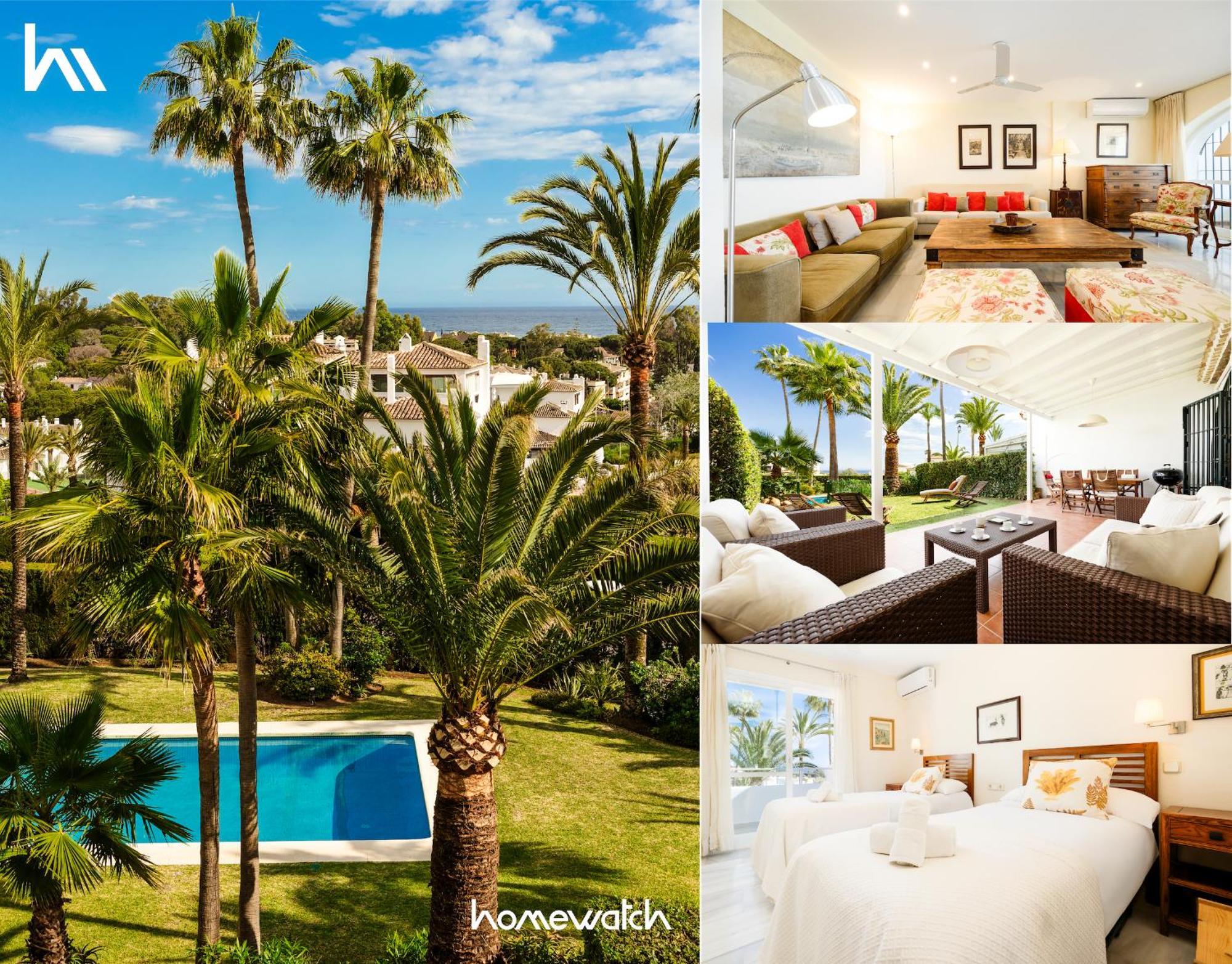 2 Storey Townhouse With Large Terrace Garden, Bbq And Close To The Beach, In Elviria, Apartment *
